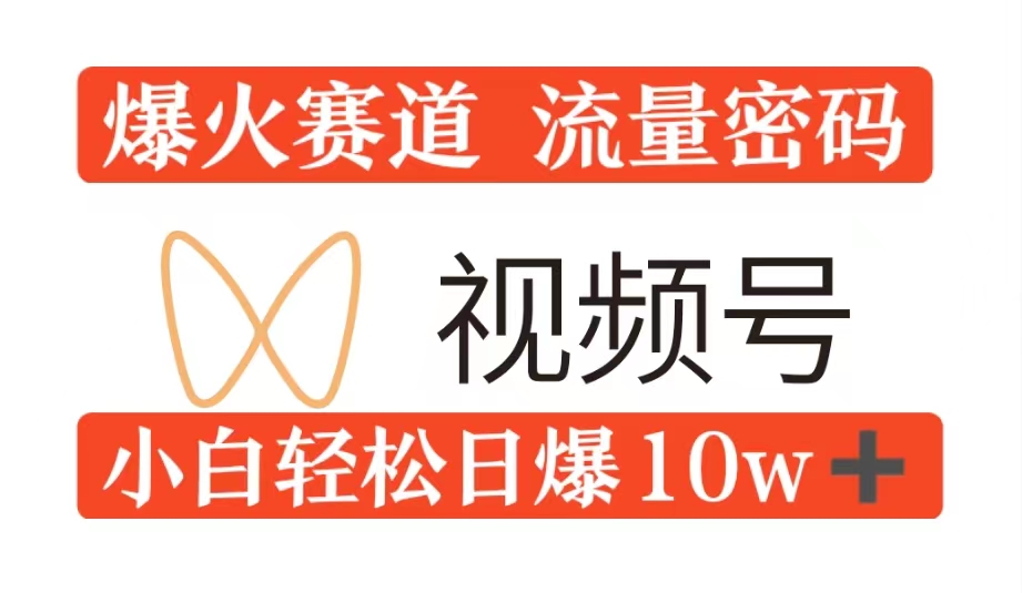 0粉在视频号爆火赛道流量密码，模式全方位，小白轻松日爆10w+流量-皓收集 | 网创宝典