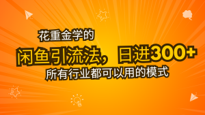 花重金学的闲鱼引流法，日引流300+创业粉，看完这节课瞬间不想上班了--皓收集 | 网创宝典