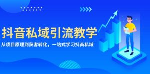 抖音私域引流教学：从项目原理到获客转化，一站式学习抖商 私域--皓收集 | 网创宝典