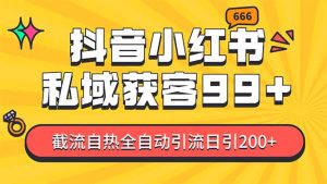 某音，小红书，野路子引流玩法截流自热一体化日引200+精准粉 单日变现3…--皓收集 | 网创宝典