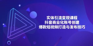 实体引流变现课程；抖音商业化账号创建；爆款短视频打造与发布技巧--皓收集 | 网创宝典