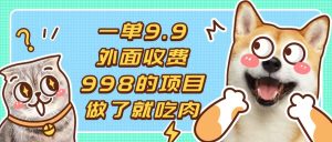 一单9.9的项目，不挑人，小白当天上手，制作作品只需1分钟--皓收集 | 网创宝典