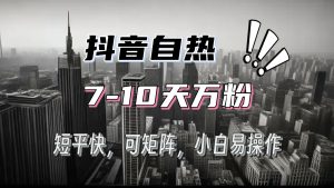 抖音自热涨粉3天千粉，7天万粉，操作简单，轻松上手，可矩阵放大--皓收集 | 网创宝典