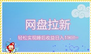 12月最新网盘拉新+私域全自动裂变，实现管道睡后收益，当天见效果--皓收集 | 网创宝典