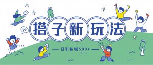 最新搭子玩法4.0-日引私域500+不违规--皓收集 | 网创宝典