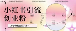小红书私域引流无脑操作法：AI生成内容，粉丝自动转化，新手轻松日引500+创业粉--皓收集 | 网创宝典