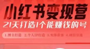 小红书博主课，21天从0到1打造1个能赚钱的红薯号，适用于新手小白--皓收集 | 网创宝典