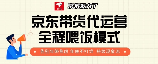 京东带货代运营全程喂饭模式，告别年终焦虑 年底不打烊 持续现金流+-皓收集 | 网创宝典