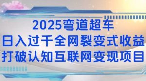 2025弯道超车日入过K全网裂变式收益打破认知互联网变现项目【揭秘】--皓收集 | 网创宝典