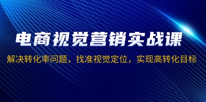 电商视觉营销实战课，解决转化率问题，找准视觉定位，实现高转化目标 -皓收集 | 网创宝典