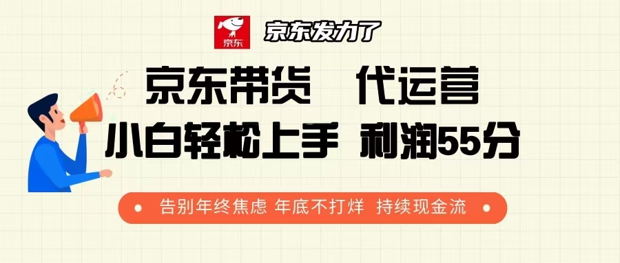 京东带货 代运营 利润55分 告别年终焦虑 年底不打烊 持续现金流 -皓收集 | 网创宝典