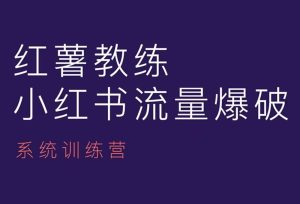 红薯教练-小红书内容运营课，小红书运营学习终点站--皓收集 | 网创宝典