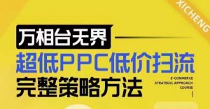 超低PPC低价扫流完整策略方法，最新低价扫流底层逻辑，万相台无界低价扫流实战流程方法--皓收集 | 网创宝典