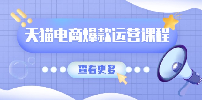 天猫电商爆款运营课程，爆款卖点提炼与流量实操，多套模型全面学习-皓收集 | 网创宝典