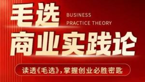 毛选商业实践论，读透《毛选》掌握创业必胜密匙--皓收集 | 网创宝典