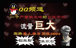 QQ最新引流方法，流量巨大，实操单日引流500+创业粉、兼职粉--皓收集 | 网创宝典