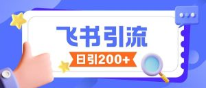 飞书引流创业粉玩法，无限私信不违规--皓收集 | 网创宝典