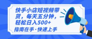2025最新快手小店运营，单日变现500+ 新手小白轻松上手！--皓收集 | 网创宝典