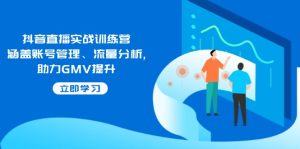 抖音直播实战训练营：涵盖账号管理、流量分析, 助力GMV提升--皓收集 | 网创宝典