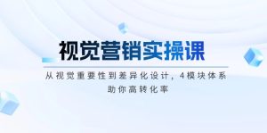 视觉营销实操课, 从视觉重要性到差异化设计, 4模块体系, 助你高转化率--皓收集 | 网创宝典
