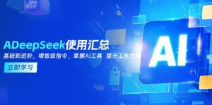 DeepSeek使用汇总，基础到进阶，提示词技巧，掌握AI工具 提升工作效率--皓收集 | 网创宝典