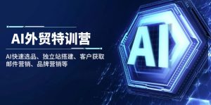 AI外贸特训营：AI快速选品、独立站搭建、客户获取、邮件营销、品牌营销等--皓收集 | 网创宝典