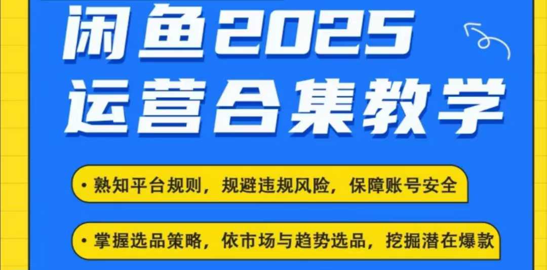 2025闲鱼电商运营全集，2025最新咸鱼玩法-皓收集 | 网创宝典