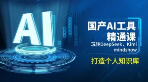 国产AI工具精通课，玩转DeepSeek，Kimi，mindshow，打造个人知识库--皓收集 | 网创宝典
