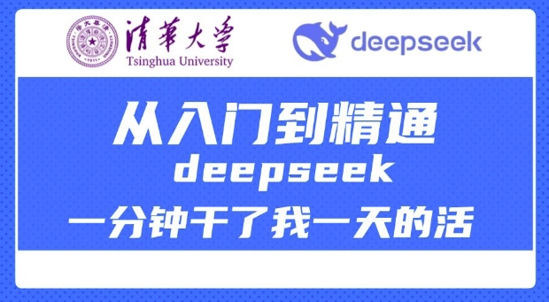 清华大学讲DeepSeek最全教程，从入门到精通，deepseek一分钟干了我一天的活-皓收集 | 网创宝典