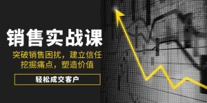 销售实战课，突破销售困扰，建立信任，挖掘痛点，塑造价值，轻松成交客户--皓收集 | 网创宝典