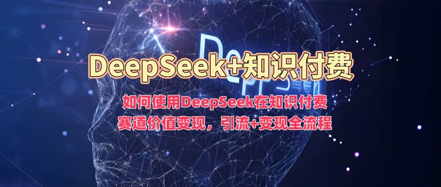 如何使用DeepSeek在知识付费赛道价值变现，引流+变现全流程-皓收集 | 网创宝典