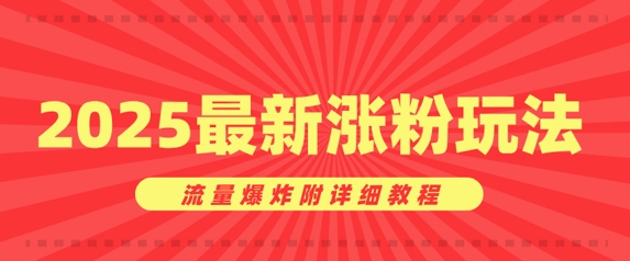 美女账号涨粉秘诀，2025最新涨粉玩法，流量爆炸附详细教程-皓收集 | 网创宝典