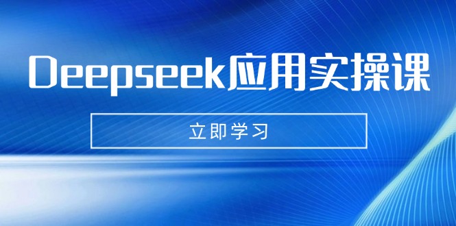 Deepseek应用实操课：AI制作数字妈妈、写真、短视频，辅导作业，PPT制作等-皓收集 | 网创宝典