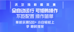 最新沃尔玛平台采集 全自动运行 可矩阵单机实测500+ 操作简单--皓收集 | 网创宝典