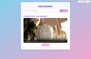 全新二次元聚合短视频解析去水印系统源码 自适应双端-皓收集 | 网创宝典