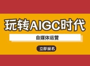 玩转AIGC时代-自媒体运营ai教程--皓收集 | 网创宝典