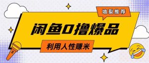 咸鱼0撸玩法利用人性售卖商品达到日挣2张的效果--皓收集 | 网创宝典