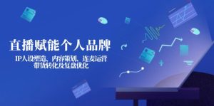 直播赋能个人品牌：IP人设塑造、内容策划、连麦运营、带货转化及复盘优化 --皓收集 | 网创宝典