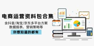 电商运营资料包合集，含抖音/淘宝/京东多平台方案，数据报表、营销策略等--皓收集 | 网创宝典