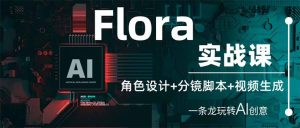 Flora实战课：角色设计+分镜脚本+视频生成，一条龙玩转AI创意--皓收集 | 网创宝典