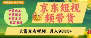 京东短视频带货，开启零门槛躺Z新时代【揭秘】--皓收集 | 网创宝典