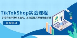 TikTokShop实战课程，手把手教你低成本启动，东南亚无货源玩法全解析 --皓收集 | 网创宝典