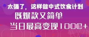 疯狂爆火！小红书等平台的女性中餐养生视频，小白轻松制作，快速拿到结果--皓收集 | 网创宝典