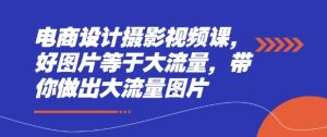 电商设计摄影视频课，好图片等于大流量，带你做出大流量图片--皓收集 | 网创宝典