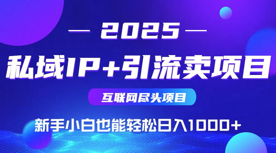 私域IP+卖项目，普通人小白也能轻松实现日入1000+--皓收集 | 网创宝典