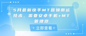 5月最新快手MT替换搬运技术，需要安卓手机+MT管理器--皓收集 | 网创宝典
