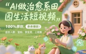 AI做治愈系田园生活短视频，100%原创，条条爆款，无脑矩阵， 适合小白--皓收集 | 网创宝典