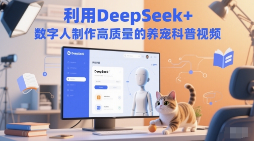 利用DeepSeek+数字人制作高质量的养宠科普视频--皓收集 | 网创宝典