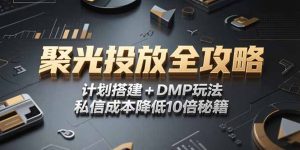 2025小红书聚光投放全攻略，计划搭建+DMP玩法，私信成本降低10倍秘籍--皓收集 | 网创宝典