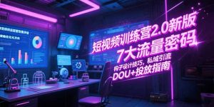 短视频训练营2.0新版，7大流量密码/钩子设计技巧/私域引流/DOU+投放指南--皓收集 | 网创宝典